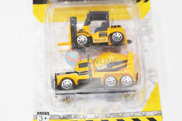 Top Sale 2pcs Mini Simulation Sliding Engineering Car Children Toy Car