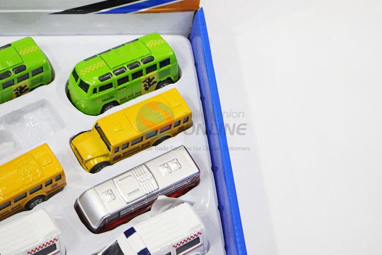 Best Selling 12pcs Mini Simulation Alloy Pull-back Car Children Toy Car