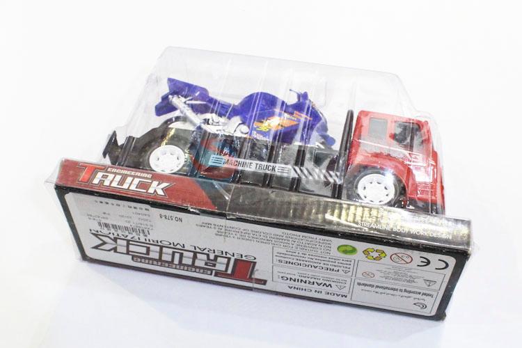 Good Quality Red Color Inertia Truck with Racing Moto