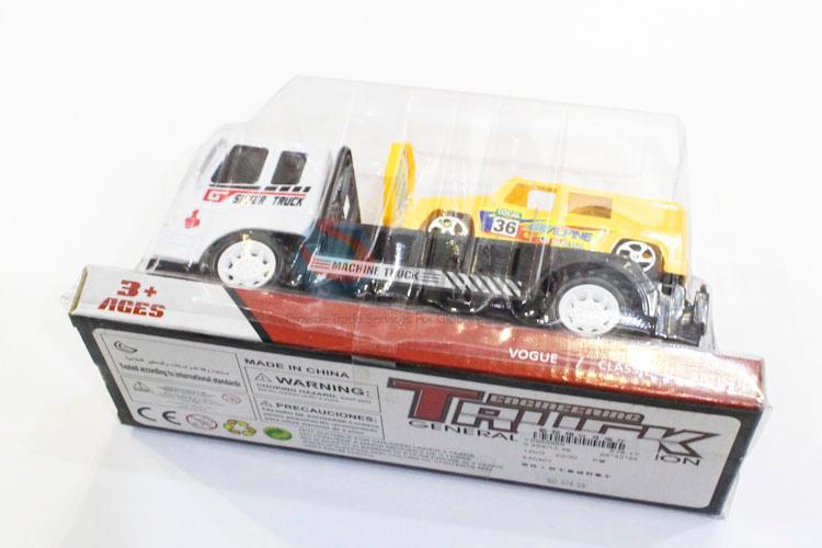 Best Selling White Color Inertia Truck with Police Car