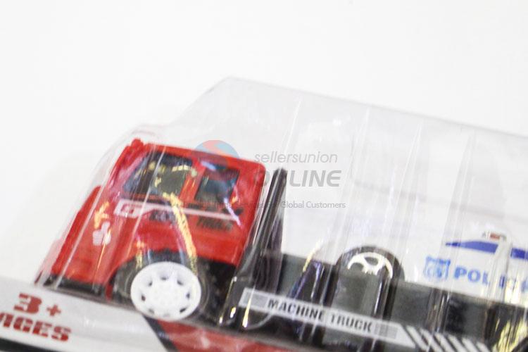 Wholesale Supplies Red Color Inertia Truck with Police Car