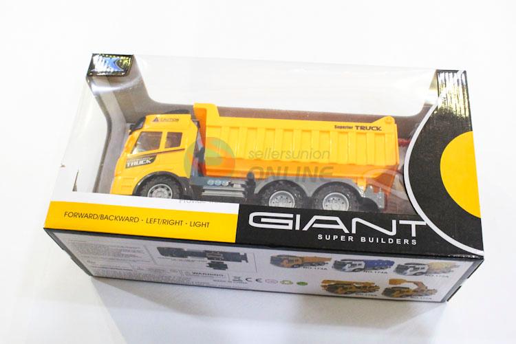 New Arrival Yellow Color Plastic Technical Vehicle Toys For Kids