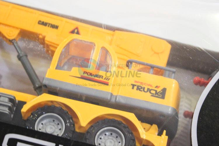 Normal Low Price Yellow Color Plastic Technical Vehicle Toys For Kids