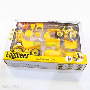 Wholesale Custom Yellow Color Nine Different Style Removable Technical Vehicle Set