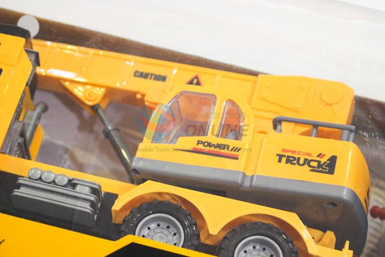 Bottom Prices Yellow Color Plastic Technical Vehicle Toys For Kids