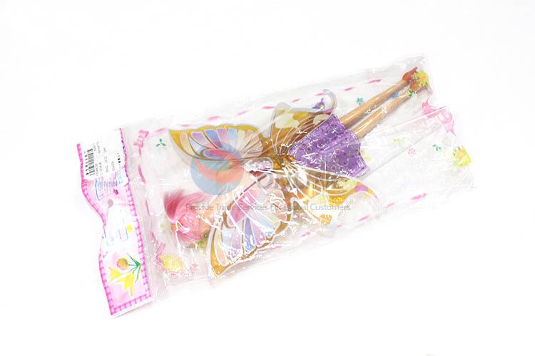 Low price plastic fairy butterfly doll