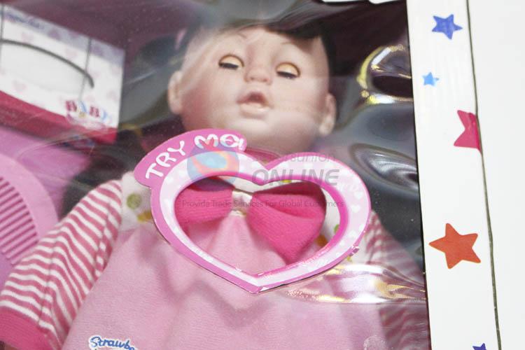 Bottom price girl doll toy with sound