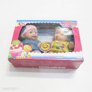 Promotional custom 2pcs 10 inches doll toy for girls