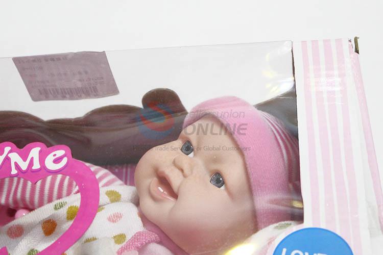 Factory customized 12 inches sleeping baby doll toy