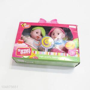 Top quality cheap 2pcs 8 inches doll toy for girls