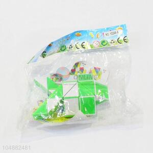 Fashion Style Green and White Color Cute Educational Speed Rocket Shaped Toys Twist Cube Puzzle Toys