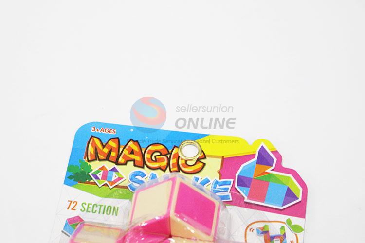 Cheap Price Yellow and Pink Color Educational Speed Magic Toys Twist Cube Puzzle Toys