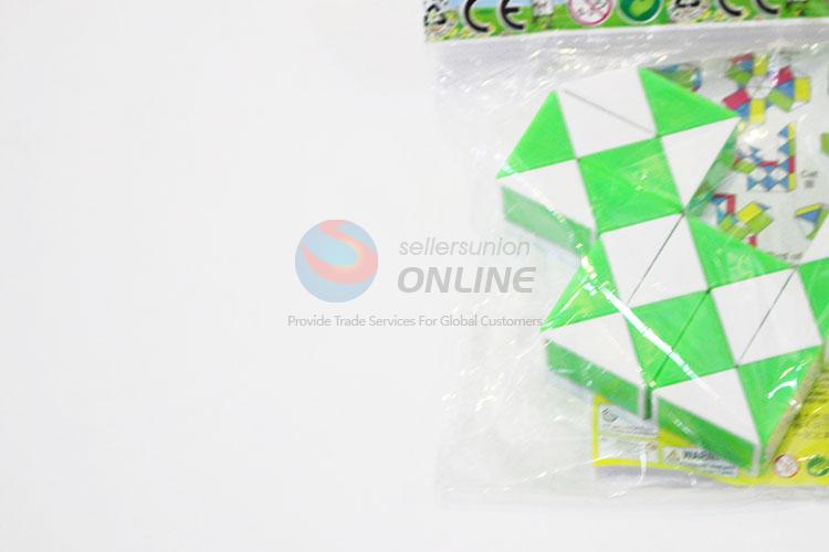 New Arrival Green and White Color Educational Speed Magic Cat Toys Twist Cube Puzzle Toys