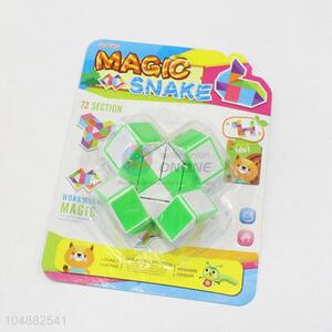 China Factory Price Green and White Color Educational Speed Magic Stool Shaped Toys Twist Cube Puzzle Toys