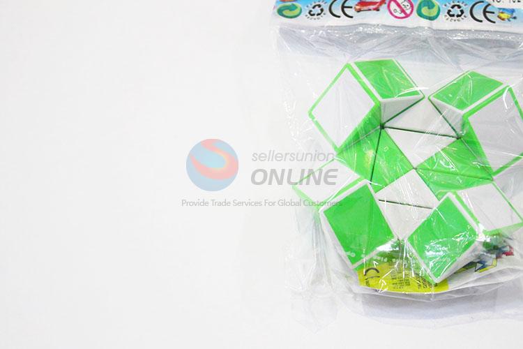 Nice Design Green and White Color Educational Speed Magic Toys Twist Cube Puzzle Toys