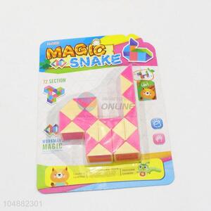 Factory Supply Pink and Yellow Color Educational Speed Magic Cat Toys Twist Cube Puzzle Toys