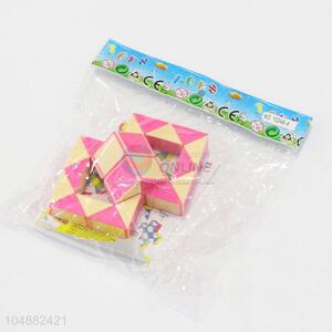 Good Quality Yellow and Pink Color Educational Speed Magic Toys Twist Cube Puzzle Toys