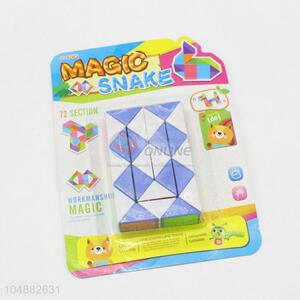 Top Quality Blue and White Color Educational Speed Square Shaped Toys Twist Cube Puzzle Toys