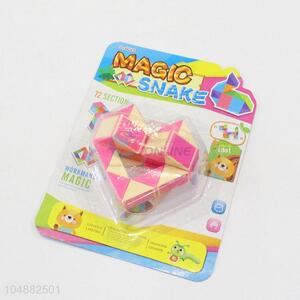 Latest Arrival Yellow and Pink Educational Speed Heart Shaped Toys Twist Cube Puzzle Toys