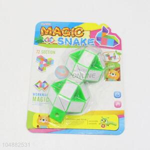 Wholesale Custom Green and White Color Educational Speed Magic Peanut Shaped Toys Twist Cube Puzzle Toys