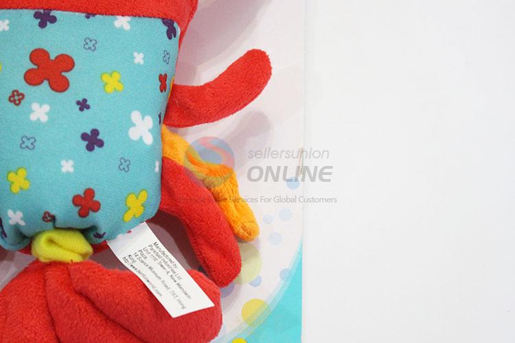 Best selling crayfish shape pull string musical plush toy