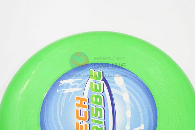 Factory Hot Sell Green Color Plastic Flying Disc for Children