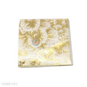 20pcs/Set Gold Blocking Printed Paper Napkins Set