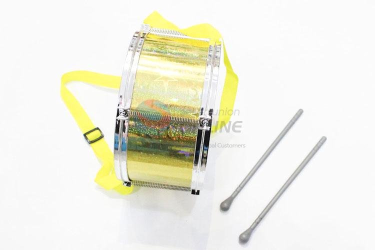 Wholesale Supplies Yellow Color Plastic Simulation Electroplating Drum Toys for Kids