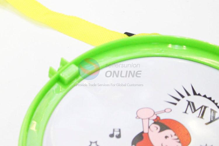 Wholesale Green Color 8 Cun Plastic Simulation Drum Set Toys for Kids