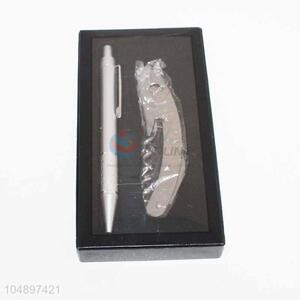 Gift promotional ball point pen set knife set