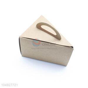 Fashion Style Food Grade Triangle Gold Cake Box