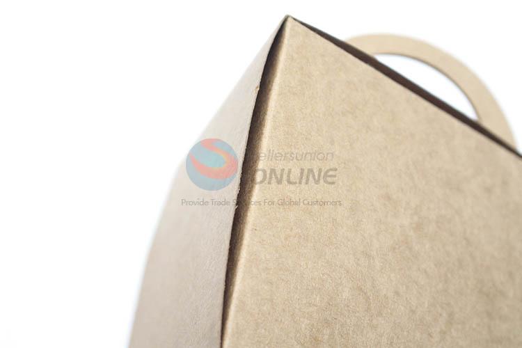 Fashion Style Food Grade Triangle Gold Cake Box