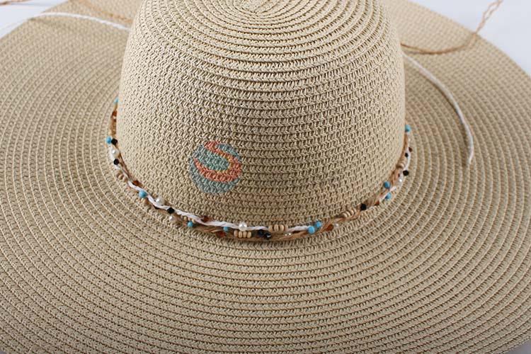 China OEM straw hat panama summer beach hat for women