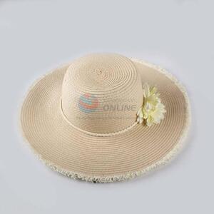 Factory supply straw hat panama summer beach hat for women