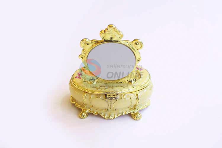 Fancy Design Exquisite Metal Alloy Jewelry Trinket Box