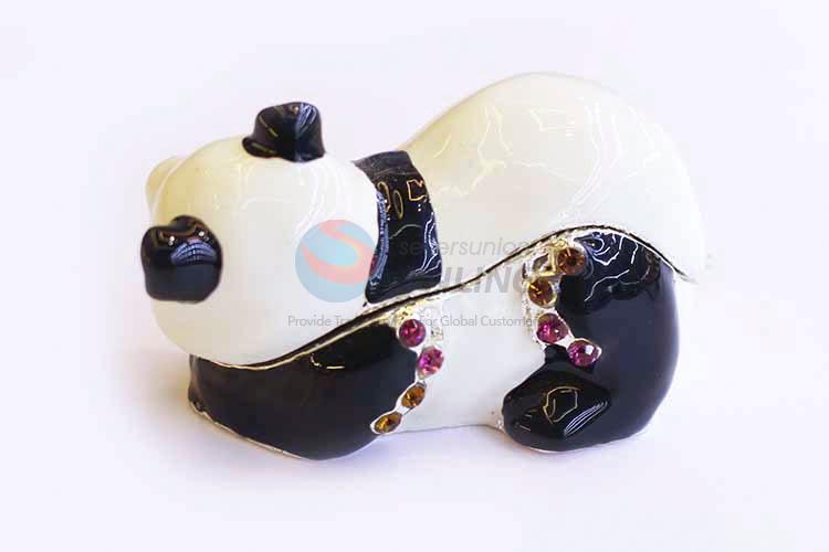 Reasonable Price  Lovely Pandas Play Balls Metal Jewelry Box Gift Box