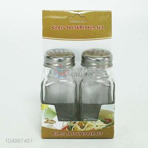 2PCS Glass Condiment Bottle/Pot for Home Use