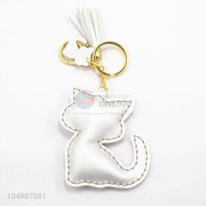 Best Selling PU Leather Cat Key Chain Key Ring For Women