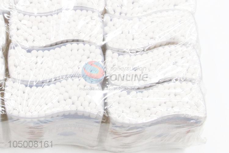 Latest Arrival 12 Bottles Wooden Handle Cotton Swabs