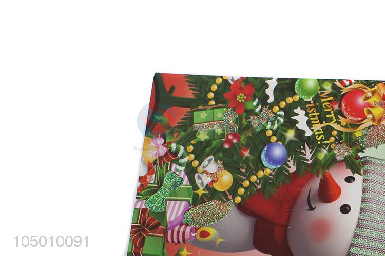 Wholesale new style Chrismtas pattern paper gift bag with handle