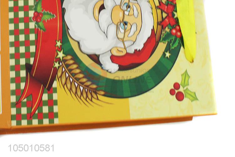 Wholesale new style Chrismtas pattern paper gift bag with handle