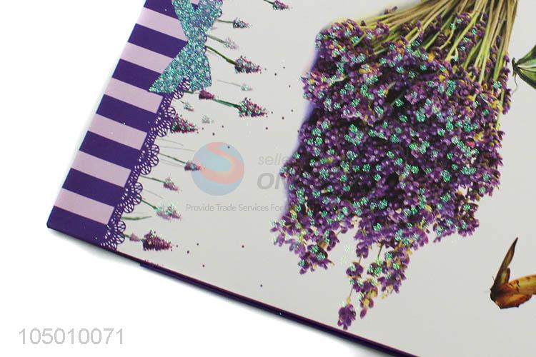 Most popular lavender printed paper gift bag with handle