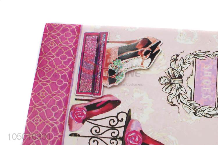 Cheap high quality fashion printed paper gift bag with handle