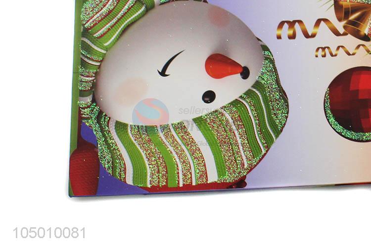 China OEM Chrismtas pattern paper gift bag with handle