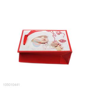 Factory sales Chrismtas baby paper gift bag with handle