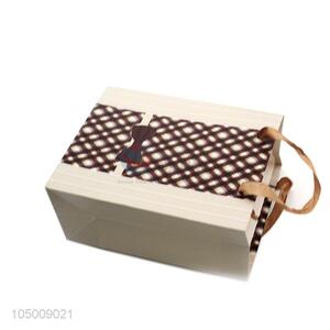 Fancy cheap printed ivory board gift bag with handle