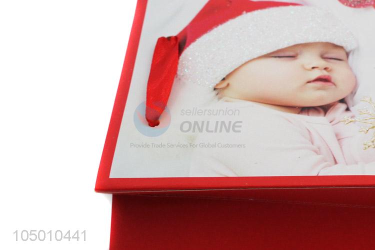 Factory sales Chrismtas baby paper gift bag with handle