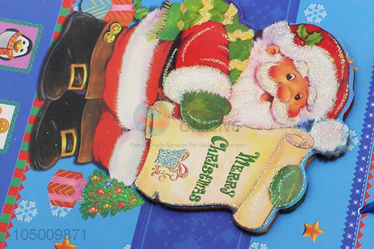 Most popular cheap Chrismtas pattern paper gift bag with handle