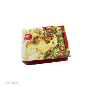 Good quality Chrismtas pattern paper gift bag with handle