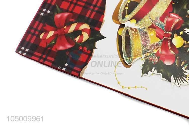 Resonable price Chrismtas pattern paper gift bag with handle